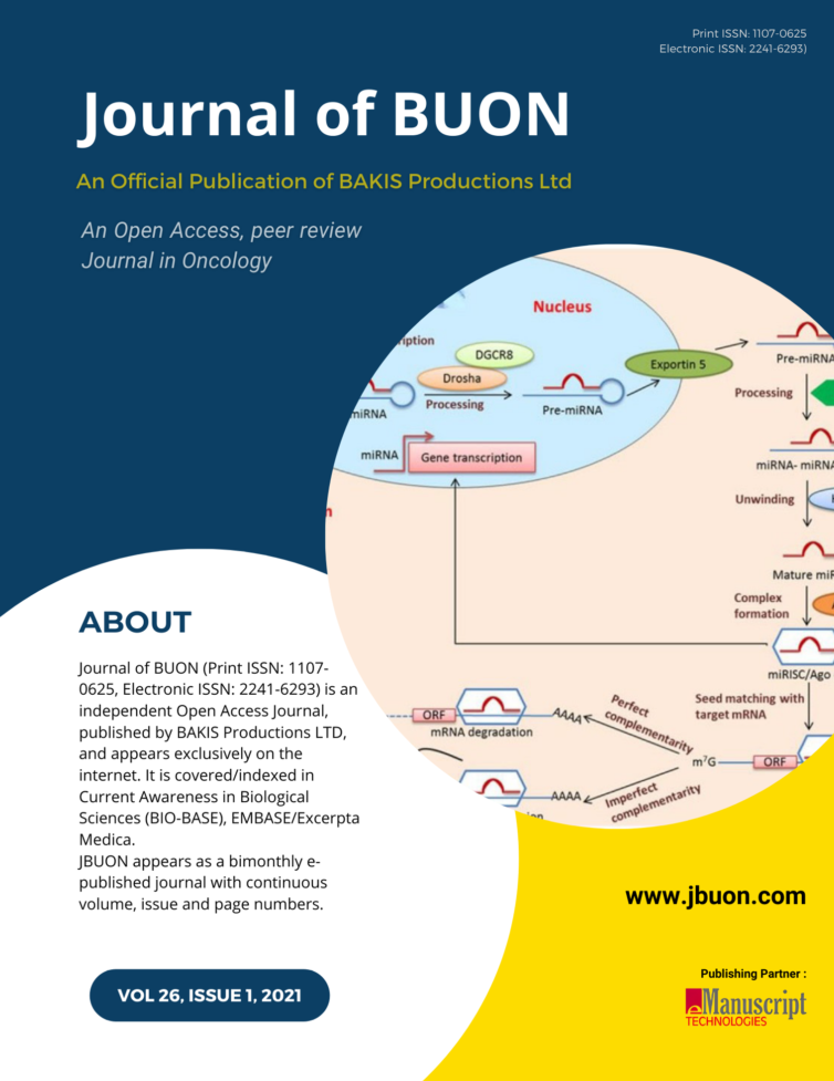 Journal of BUON 2019